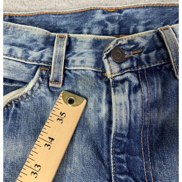Orange Tab Vintage 90s Levis 505 Jeans Mens 38x30 Blue Regular Straight Leg - Picture 5 of 10